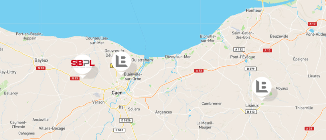 Carte de nos établissements